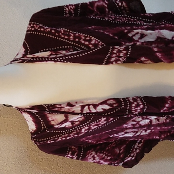 Mudd purple tie dye throw over one size - Picture 2 of 4